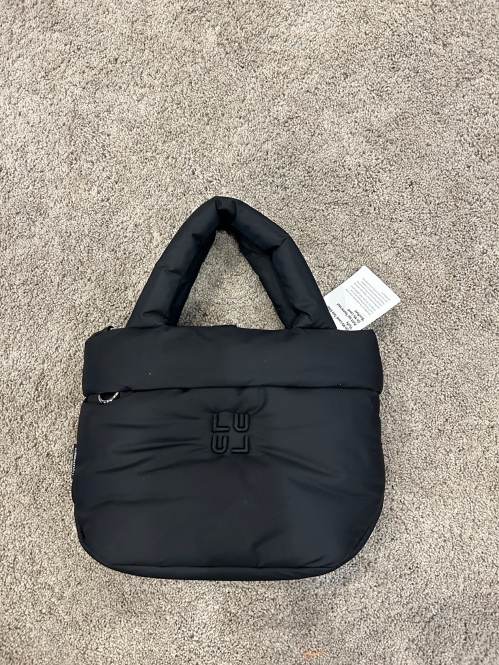 NWT, On my level tote, small, black lululemon